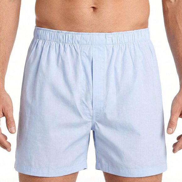 Brooks Brothers Boxers Traditional Fit Light Blue Cotton Shorts Size 46 - Picture 1 of 6